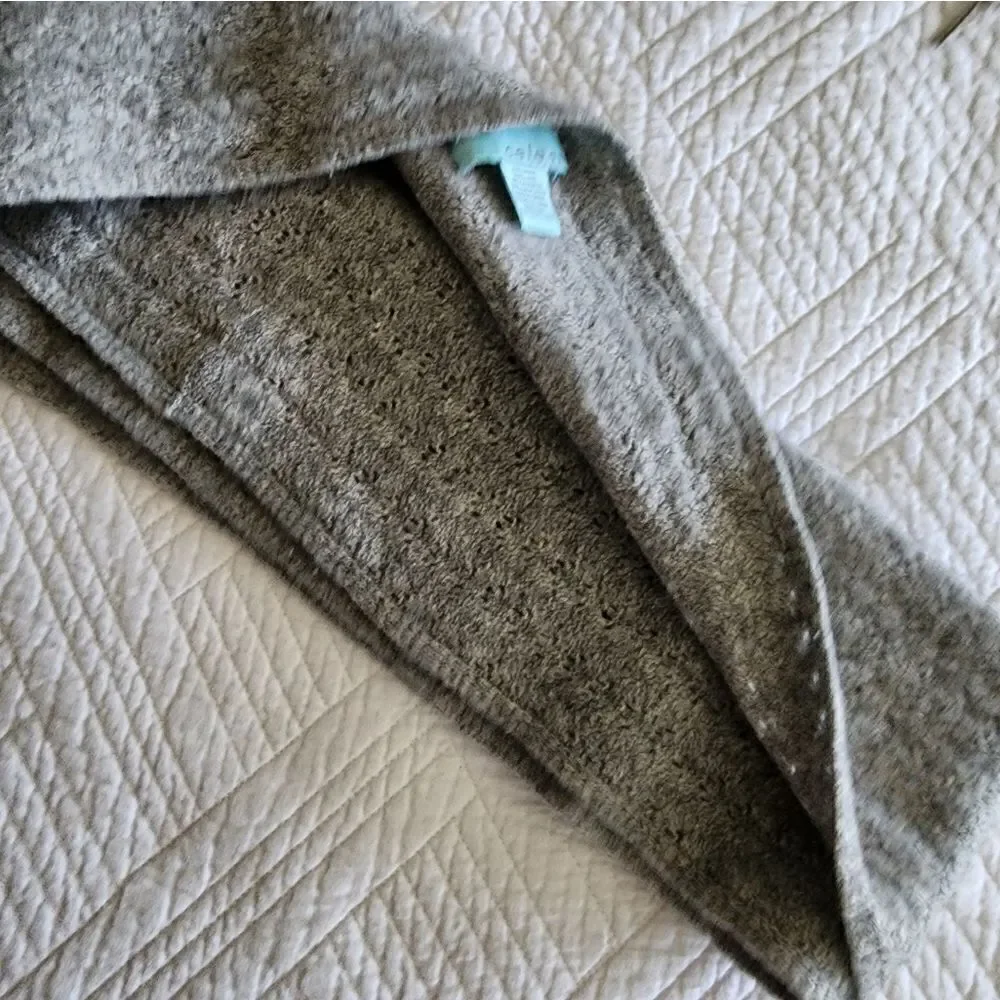 Celeste wool cashmere oatmeal infinity scarf